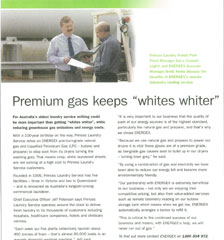 Premium Gas Keeps whites whiter